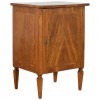 Walnut Inlaid and Walnut 1-Door Cabinet