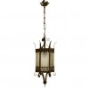 Wrought Iron and Metal Hexagonal Lantern