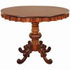 Carved and Shaped Walnut Center Table