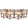 Turned Walnut Angled Chairs