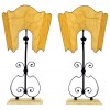 Pair of Wrought Iron Fragments Mounted as Table Lamps