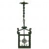Wrought Iron 4-Sided Hanging Lantern