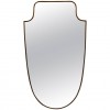 Brass Trimmed Wall Mirror 