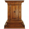 Walnut Inginocchiatoio Cabinet with Unique Curved Plinth Base