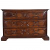 Walnut 3-Drawer Commode