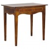 Walnut and Inlaid 1-Drawer Side Table