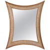 Carved Giltwood and Gesso Crescent Shaped Mirror