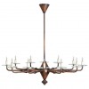 Copper Elliptical 12-Light Chandelier