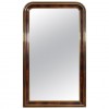 Large Mahogany and Gilt Brass Mirror