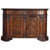 Walnut 1-Drawer, 2-Door Credenza