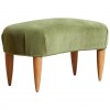 Light Walnut and Upholstered Bench