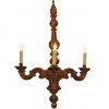 Carved Giltwood 3-Light Chandelier