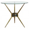 Brass and Glass Side Table