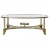 Brass and Glass Coffee Table