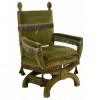 Velvet Upholstered Armchair