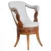Rosewood and Maple Veneered Armchair