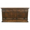 Exceptional Two Part Walnut Credenza
