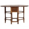 Light Walnut Drop Leaf Table 