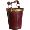 Red Leather Fire Bucket