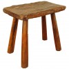 Rustic Joint Stool with Legs Visible in Top