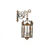 Gilt Iron and Metal Wall Lantern