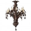 Gilt Tole 12-light Chandelier