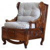 Walnut Metamorphic Chaise de Lit