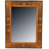 Walnut Veneer and Inlaid Mirror
