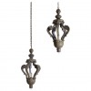 Pair of Patinated Brass Lanterns