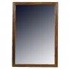 Unusual Oak and Wrought Iron Mirror