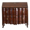 Carved Walnut and Inlaid 2-Drawer Ribalta