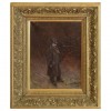 Oil on Canvas, High Style Gentleman in Giltwood Frame