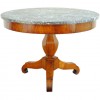 Fruitwood Marble Top Center Table