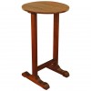 Interesting Side Table with Trestle Form Feet