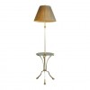 Steel, Marble, and Brass Floor Lamp