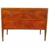 Walnut Veneered 2-Drawer Commode