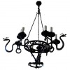 Wrought Iron 9-Light Chandelier