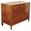Carved Walnut, 3-Drawer Commode