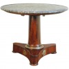 Mahogany Center Table, Bronze Mounts, Marble Top