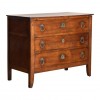 Walnut 3-Drawer Commode