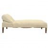 Walnut and Upholstered Chaise