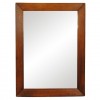 Canted Walnut Mirror