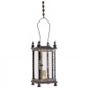 Ebonized Walnut Hanging Footed Lantern