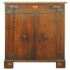 Walnut and Inlaid Tall Credenza