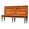Walnut Hall Bench Paneled Back