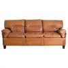 3-Cushion Leather Sofa