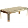 Chrome and Marble Coffee Table