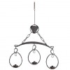 Wrought Iron 3-Light Chandelier