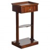 Mahogany Tray Top 1-Drawer Side Table