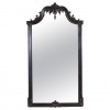 Carved and Ebonized Wood Mirror